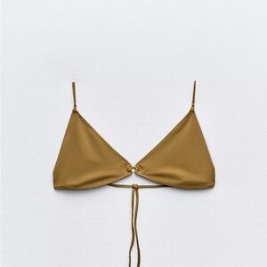 Zara Women's Tobacco Bikini Top XL